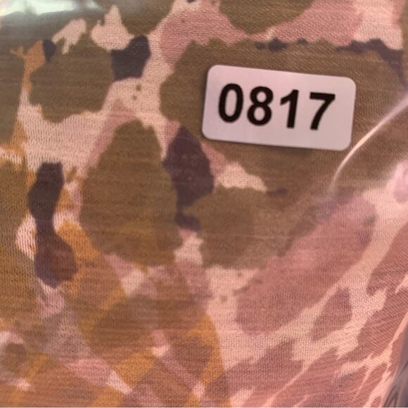 NWT Democracy Sheer Boho Kimono Cardigan L/XL Earthy Open Front Animal Print - Picture 7 of 7